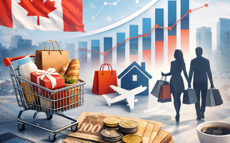 കാനഡയിലെ ഉപഭോക്തൃ ചെലവിലെ പുതിയ നവലക്ഷണങ്ങൾ: വളർച്ചയും പ്രശ്‌നങ്ങളും
