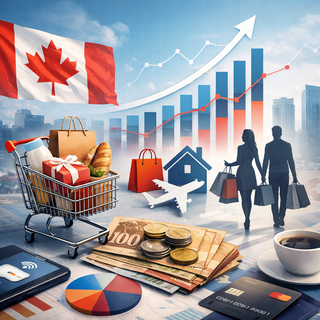 കാനഡയിലെ ഉപഭോക്തൃ ചെലവിലെ പുതിയ നവലക്ഷണങ്ങൾ: വളർച്ചയും പ്രശ്‌നങ്ങളും